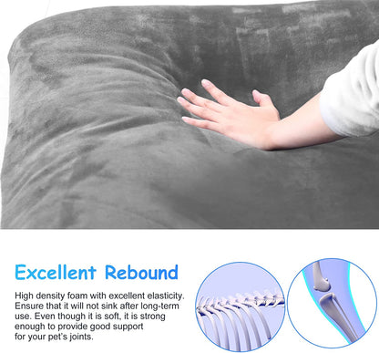 Dog Bed for 150 Pounds Dogs, Super Comfy Large Bed, 47 Inches Orthopedic Sleeping Mattress for XL Dogs, Jumbo Size with anti Slip Bottom, with Removable and Washable Cover