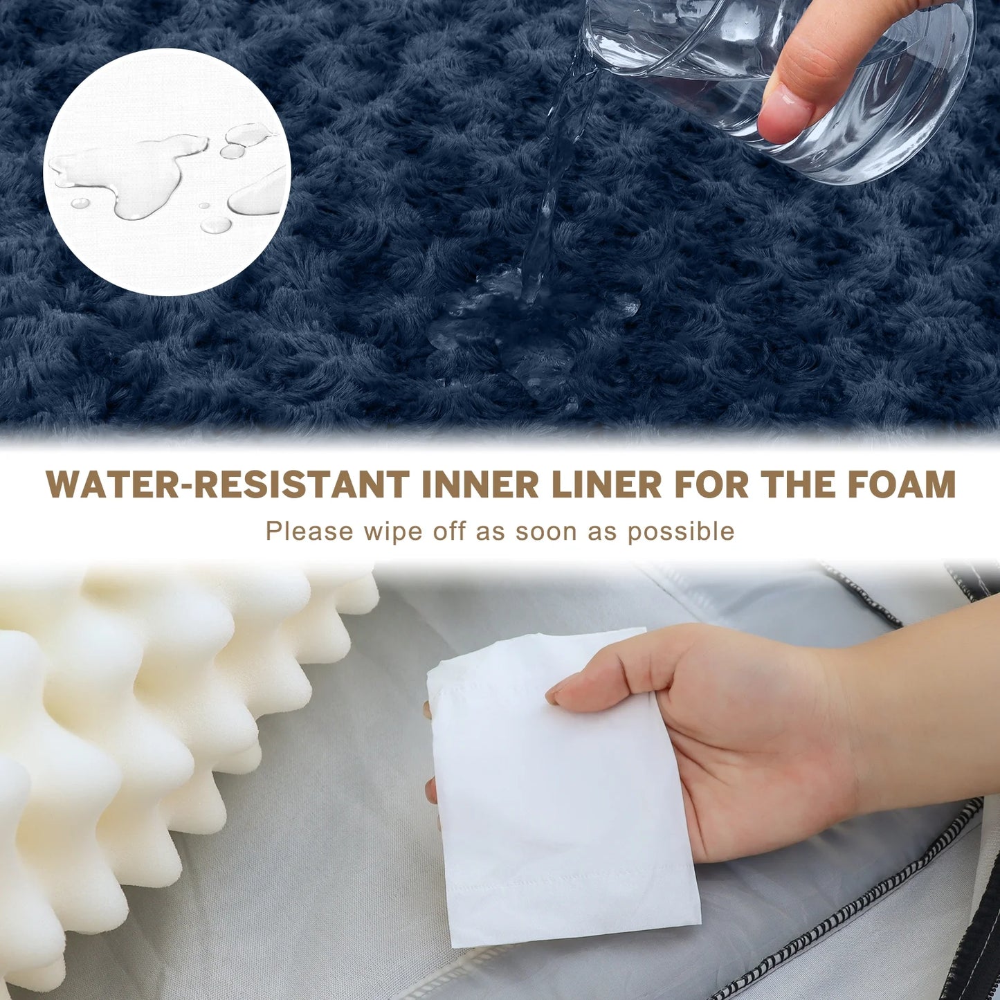 Dog Bed for Large Medium Small Dogs Orthopedic Waterproof Dog Sofa Bed Non Slip Pet Couch with Removable Washable Cover Supportive Foam M to XXL