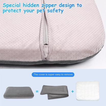 Dog Bed for 150 Pounds Dogs, Super Comfy Large Bed, 47 Inches Orthopedic Sleeping Mattress for XL Dogs, Jumbo Size with anti Slip Bottom, with Removable and Washable Cover